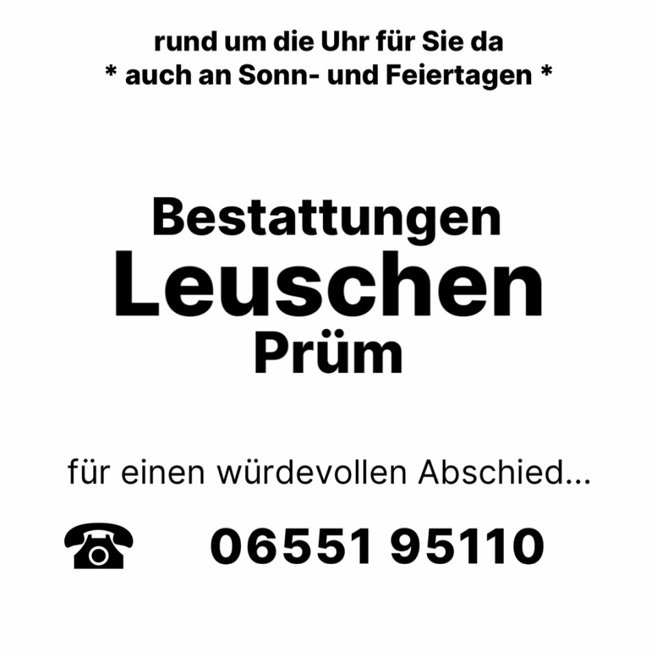 Beerdigungen Prüm
